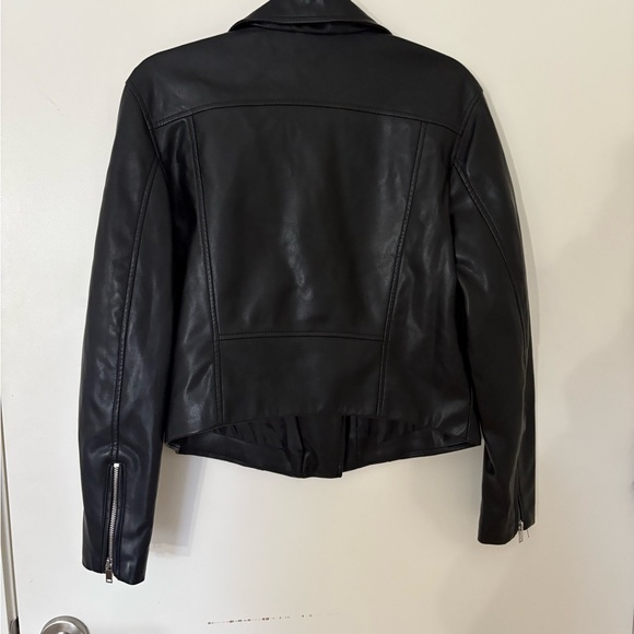 H&M Black Faux Leather Biker Jacket - Picture 5 of 5
